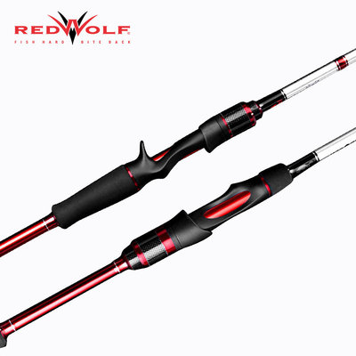 美國純釣紅狼路亞竿直柄碳素路亞桿 優惠推薦