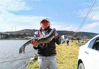 垂釣漁獲圖片精選 釣友駐守一月終得大青